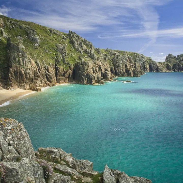 Beach and cliffs